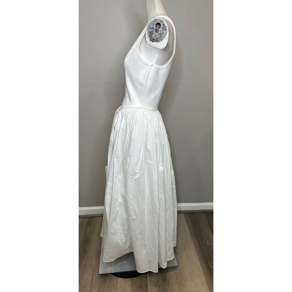 Ronny Kobo Sirinda Sleeveless V-Neck Drop-Waist Stretch Jersey Maxi Dress Size L - Picture 7 of 10